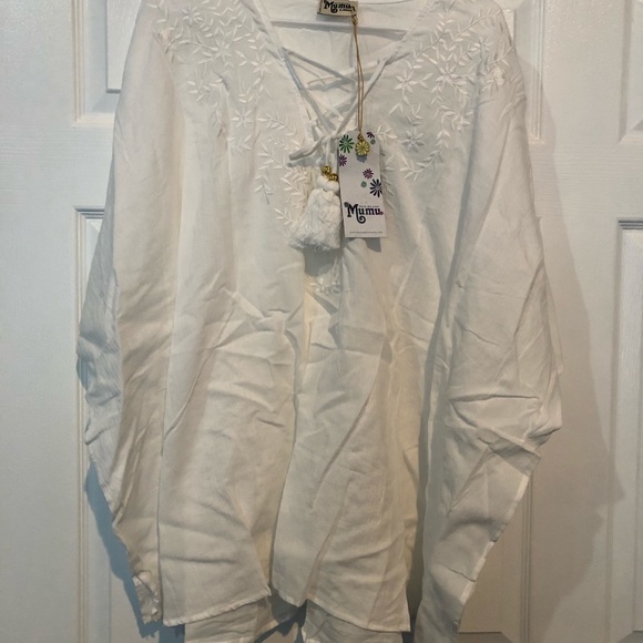 Show me your mumu peta lace up tunic NWT - Picture 3 of 5